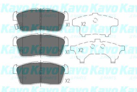 PARTS SUZUKI Тормозные колодки передн. Ignis 03-,Daihatsu Sirion, Charade KAVO KBP-8507