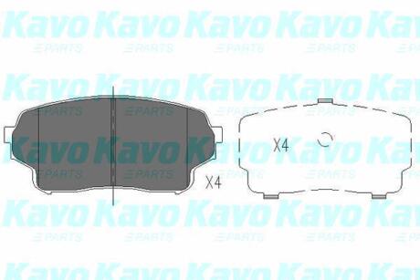 PARTS SUZUKI Гальмівні колодки передн.Grand Vitara 1.9d 2.0HDI 01- KAVO KBP-8511