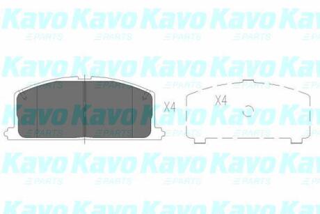 PARTS TOYOTA гальмівні колодки перед.Carina II,Corolla,Camry, Corona KAVO KBP-9109