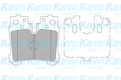 PARTS TOYOTA Гальмівні колодки задн.Lexus LS 06- KAVO KBP-9122