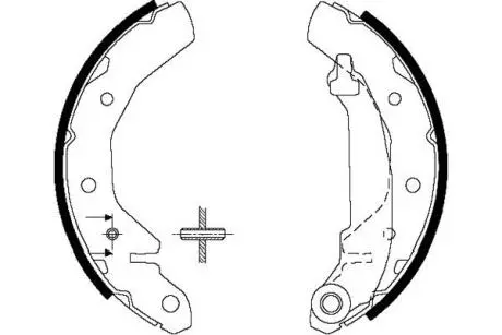 PARTS DAEWOO Гальмівні колодки барабанні Matiz 0,8/1,0 98- KAVO KBS-1407
