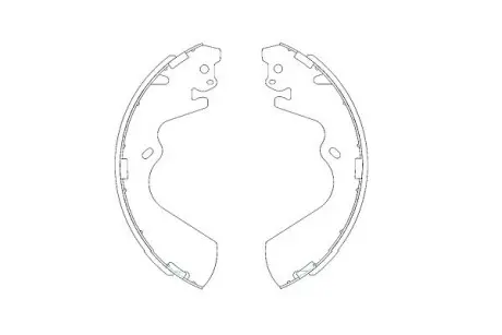 PARTS HYUNDAI Комплект гальмівних колодок GALLOPER II (JK-01) 2.5 TD 98-03, H-1 / STAREX (A1) 2.4 03-04 KAVO KBS-3403