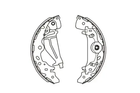 PARTS HYUNDAI Колодки барабанные задн.H-1,Kia Carnival 99- KAVO KBS-3405