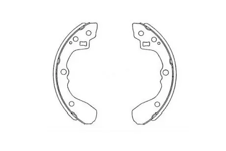 PARTS MAZDA Щеки тормозные 626 1.6 83-12 /87 200X26 KAVO KBS-4407