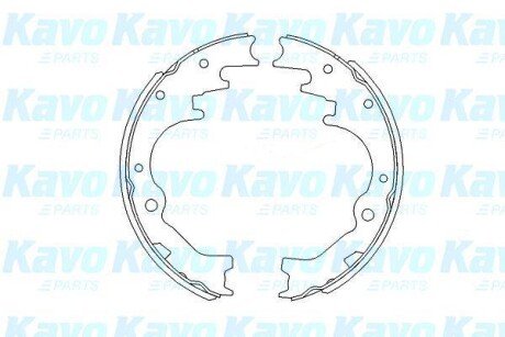 PARTS IVECO Гальмівні колодки барабанні Iveco Daily 35.10/12/40 39.10 09.90- 254x90 KAVO KBS-5403