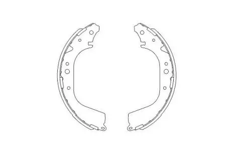 PARTS гальм.колодки бараб.задні Nissan Patrol 2.8TD 88- KAVO KBS-7409