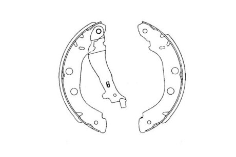 PARTS RENAULT щоки гальмівні Kangoo,Nissan Kubistar,Primera 96- KAVO KBS-7419