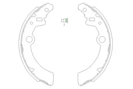 PARTS щоки гальм. SUZUKI Ignis, Wagon R+ KAVO KBS-8907
