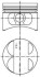 Поршень цилиндра ОМП 406 d=93,0 (п/п+ст/к+п/к) П/К (выр-во KS) KOLBENSCHMIDT 40075620 (фото 1)