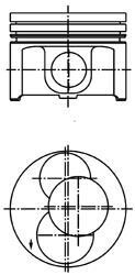 Поршень KOLBENSCHMIDT 40093700