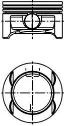 Поршень с кольцами OPEL 73.65 ASTRA H Z14XEP (выр-во KS) KOLBENSCHMIDT 40386610