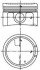 Поршень с кольцами AUDI 81,51 1,8 20V AJQ/AWT (выр-во KS) KOLBENSCHMIDT 40434620 (фото 1)