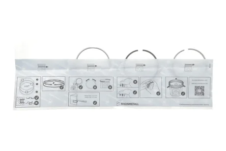 Кільця поршневі комплект Ford 73,500 KOLBENSCHMIDT 800124710000