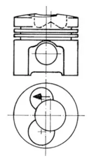 Поршень (діаметр 100мм, STD) DEUTZ KOLBENSCHMIDT 93472600