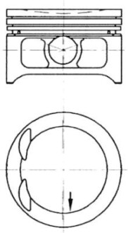 Поршень с кольцами OPEL 86.5 2.0 16V X20XEV (выр-во KS) KOLBENSCHMIDT 97332610