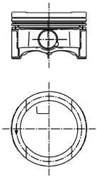 Поршень з кільцями VAG 81,01 1,6 97- (KS) KOLBENSCHMIDT 99792600