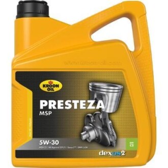 Масло моторное 5W-30 синтетика 4 л KROON-OIL PRESTEZA MSP С2/С3 SN KROON OIL 35137