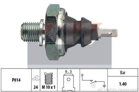 Датчик тиску масла (аналог EPS 1.800.046/Facet 7.0046) KW 500 046