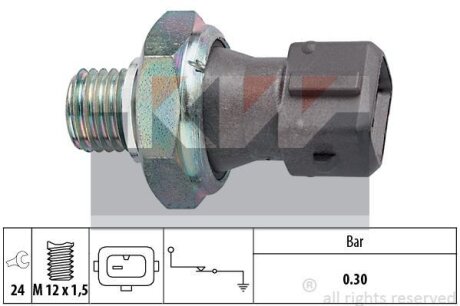 Датчик тиску масла (аналог EPS 1.800.071/Facet 7.0071) KW 500 071