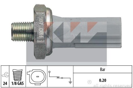 Датчик давления масла (аналог EPS 1.800.187/Facet 7.0187) KW 500 187