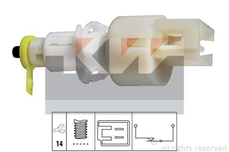 Датчик педали тормозов/сцепки (аналог EPS 1.810.108/Facet 7.1108) KW 510 108