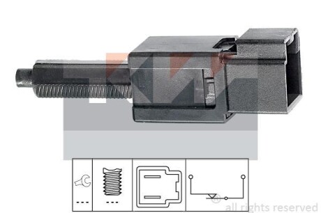 Датчик педали тормозов/сцепки (аналог EPS 1.810.165/Facet 7.1165) KW 510 165