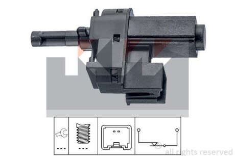 Датчик педалі гальм/зчеплення (аналог EPS 1.810.221/Facet 7.1221) KW 510 221