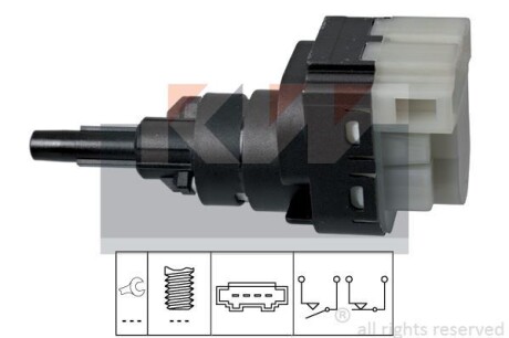 Датчик педали тормозов/сцепки (аналог EPS 1.810.229/Facet 7.1229) KW 510 229