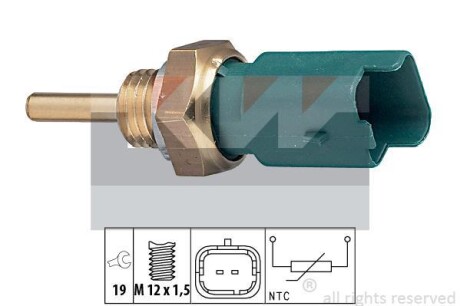 Датчик температури охолодж. рідини/масла/топлива (аналог EPS 1.830.261/Facet 7.3261) KW 530 261