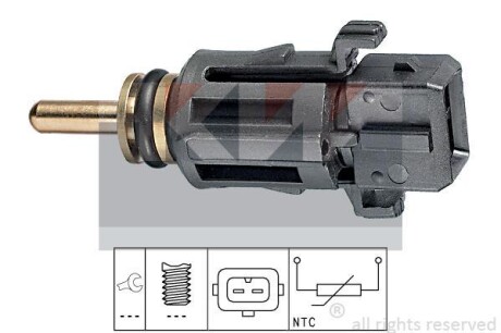 Датчик температуры охлажд. жидкости/масла/топлива (аналог EPS 1.830.279/Facet 7.3279) KW 530 279