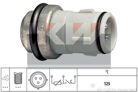 Датчик температуры охлаж. жидкости/масла/топлива (аналог EPS 1.830.533/Facet 7.3533) KW 530 533