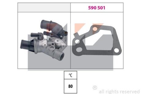 Термостат (аналог EPS 1.880.097 /Facet 7.8097) KW 580 097 (фото 1)