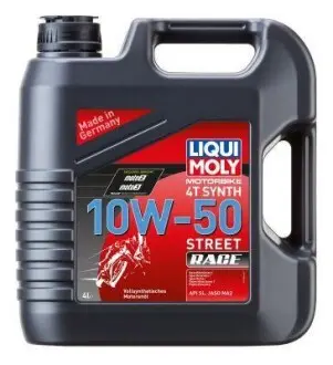 Масло моторне MOTORBIKE 4T SYNTH 10W-50 STREET RACE (синтетична) 4л LIQUI MOLY 1686