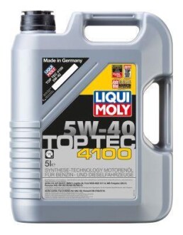 Моторное масло Top Tec 4100 5W-40 5л LIQUI MOLY 9511