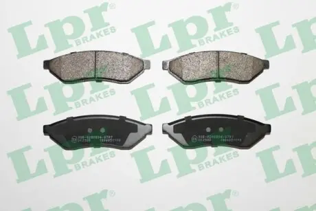 Комплект гальмівних колодок з 4 шт. дисків LPR 05P1198