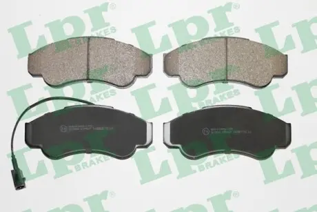 Колодки тормозные дисковые передние CITROEN Jumper 02-06,JUMPER c бортовой платформой/ходовая часть (230) 94-02,JUMP LPR 05P967