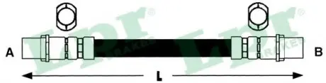 Шланг тормозной LPR 6T46884