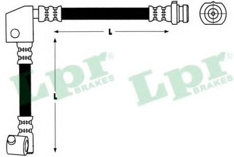 Шланг тормозной LPR 6T47385 (фото 1)