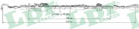 Трос акселератора LPR C0013A