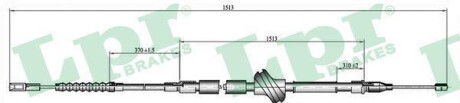 Трос ручного тормоза LPR C0055B