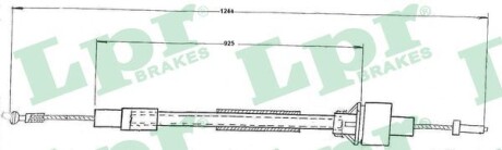 Трос сцепления LPR C0091C