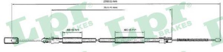 Трос ручного тормоза LPR C0211B