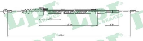 Трос ручного тормоза LPR C0953B