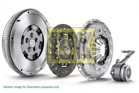 Демпфер + комплект сцепления + выжимной Fiat Fiorino/Punto 1.3 D Multijet 07- LuK 600 0344 00