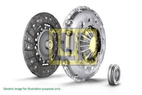 Комплект зчеплення з підшипником (200мм) TOYOTA AURIS, CARINA IV, CARINA V, CELICA, COROLLA, COROLLA FX, PASEO, STARLET, YARIS, YARIS / VIOS 1.3-1.8 06.83-01.17 LuK 620 3442 00