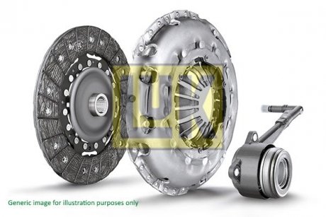 Комплект сцепления Ford Transit Courier 1.0 EcoBoost 14-(d=230mm) (+выжимной) LuK 623 3741 34