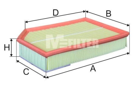 Фильтр воздушный Volvo XC90 02-14 M-FILTER K 738