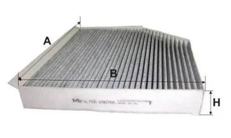 Фильтр салона Audi A4/A5 07-/Q5 08-(угольный) M-FILTER K 9070C