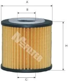 Фильтр масляный 1.2i Polo/Fabia 01-/Roomster 06-/Ibiza 02- M-FILTER TE 600