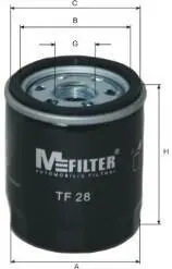 Фильтр масляный Avensis/Camry 2.0/2.4 03-08 M-FILTER TF 28